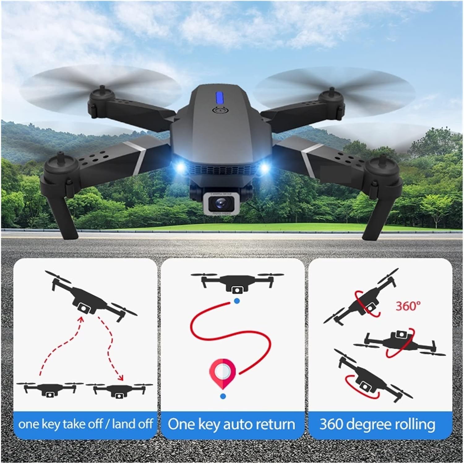 E88 pro foldable drone